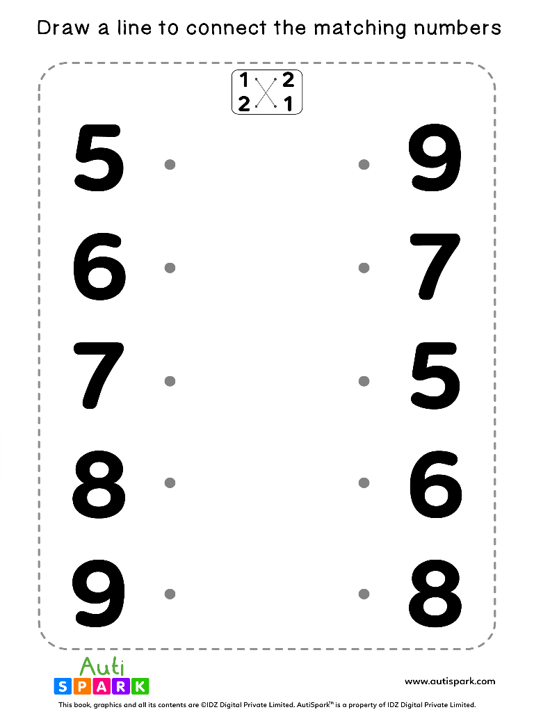 Summer Number Matching Worksheet All Kids Network Worksheets Library