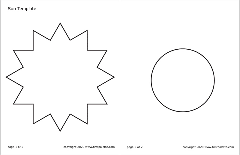 printable pictures of the sun