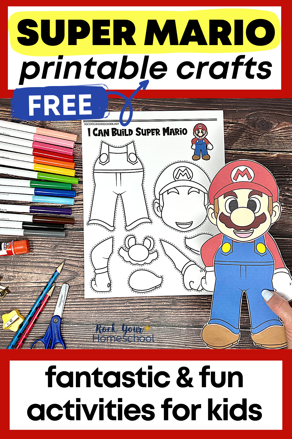 Super Mario Crafts For Kids How To Make And Enjoy 20 Free Rock Your 