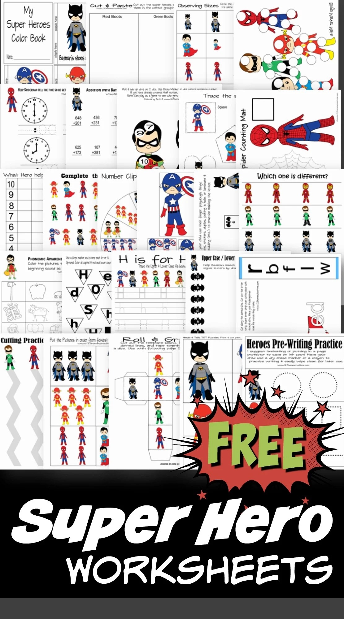 Superhero Printable Activities Printable Calendars AT A GLANCE