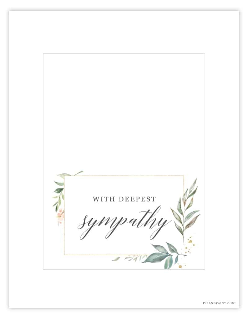 Sympathy Card Template Mightyprintingdeals