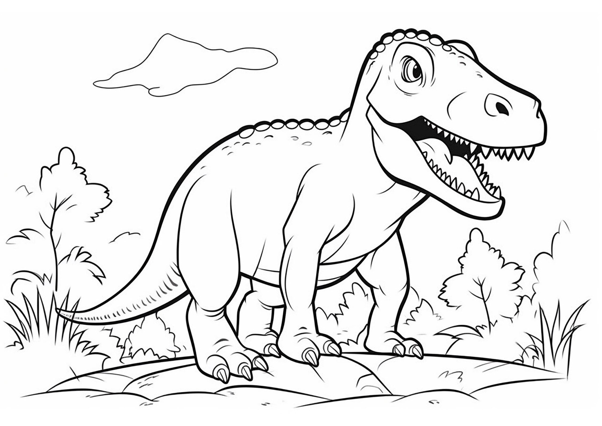 printable t rex dinosaur pictures