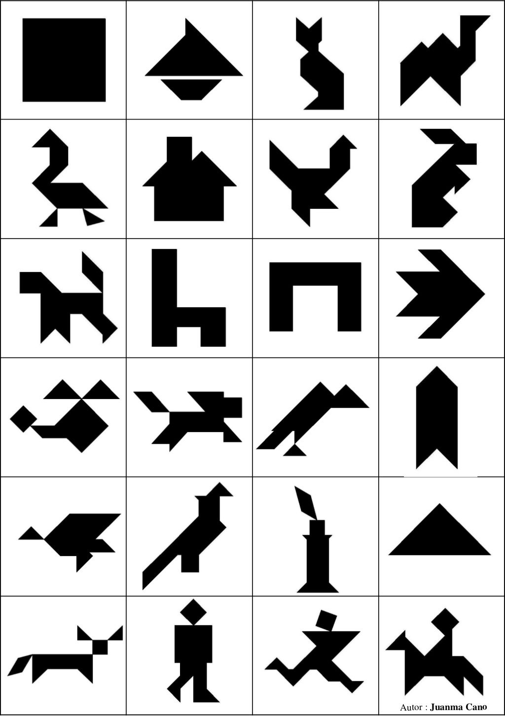 tangram pictures printable