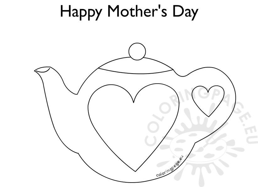 Teapot Mothers Day Card Printable Template Printable Templates Your 