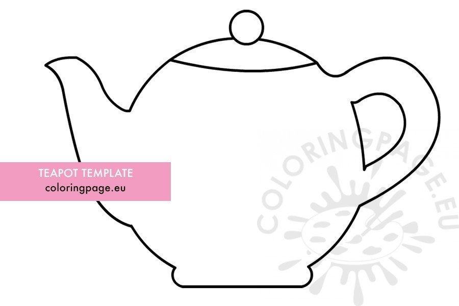 teapot card template printable