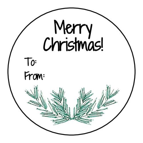 printable merry christmas gift card template