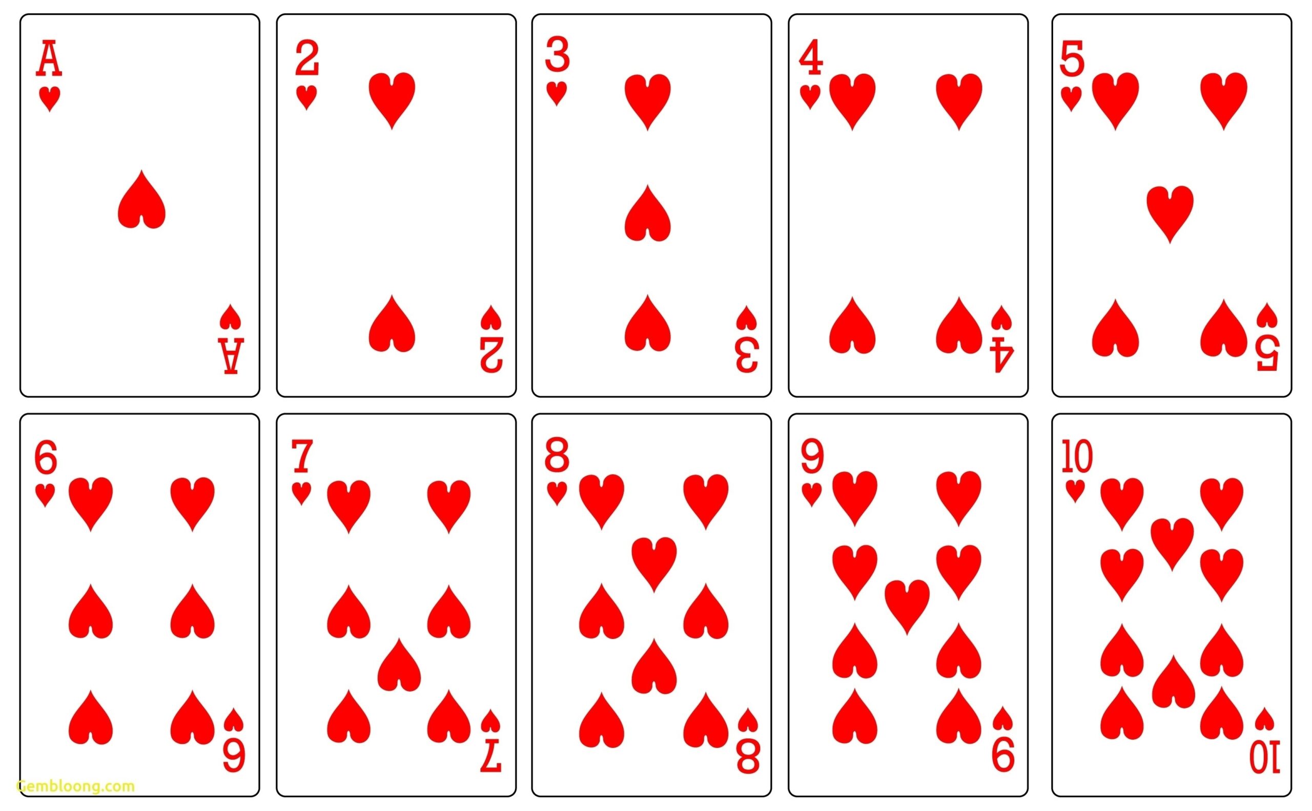 Template For Playing Cards Printable