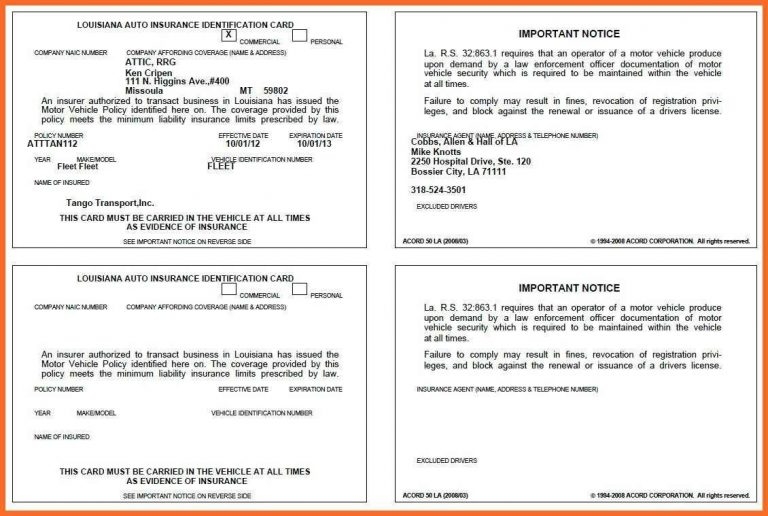 Template Ideas Auto Insurance Card Pdf Uber Driver Contract New 