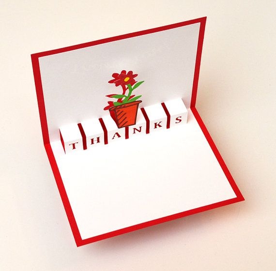 Thank You Popup Card Free Printable Template Printable Templates Free