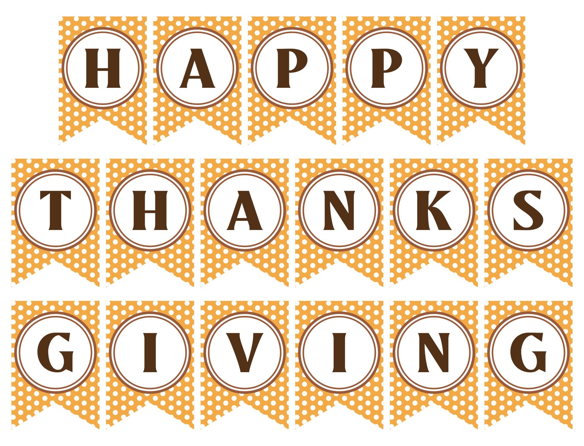 Thanksgiving Banner 12 Free PDF Printables Printablee