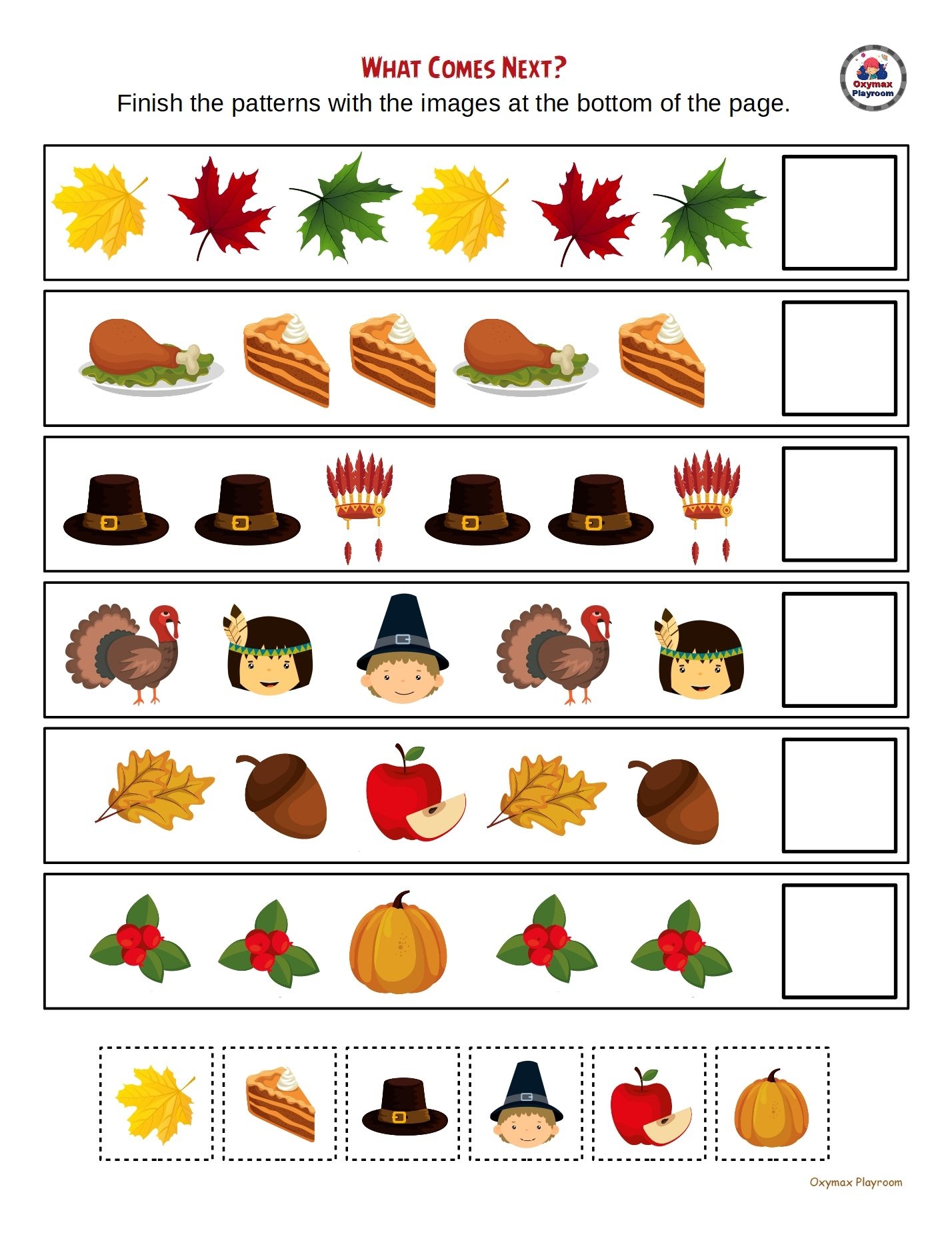 Thanksgiving Kid Activities Printable