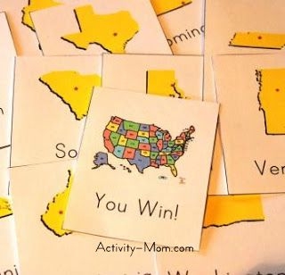 50 states activities printable