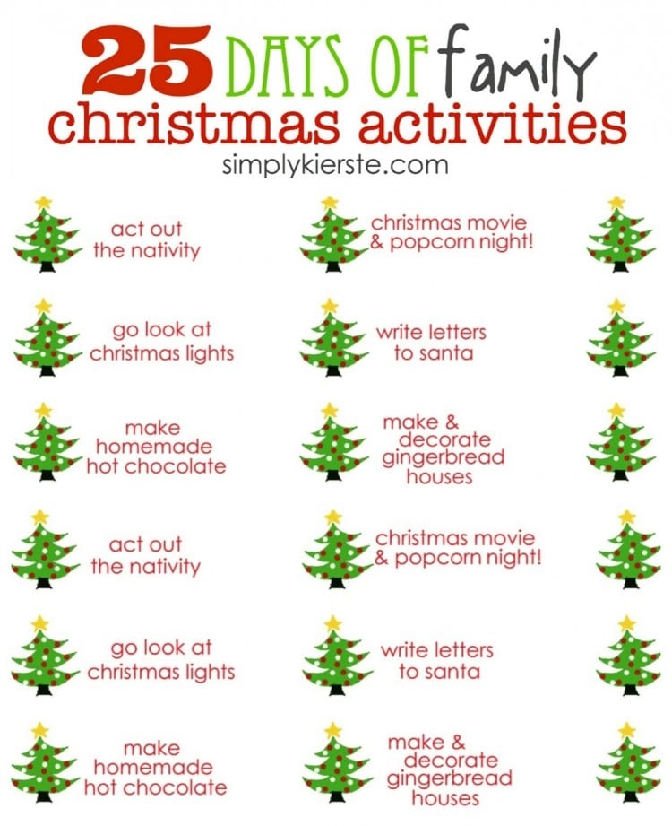 advent activities for kids free printable