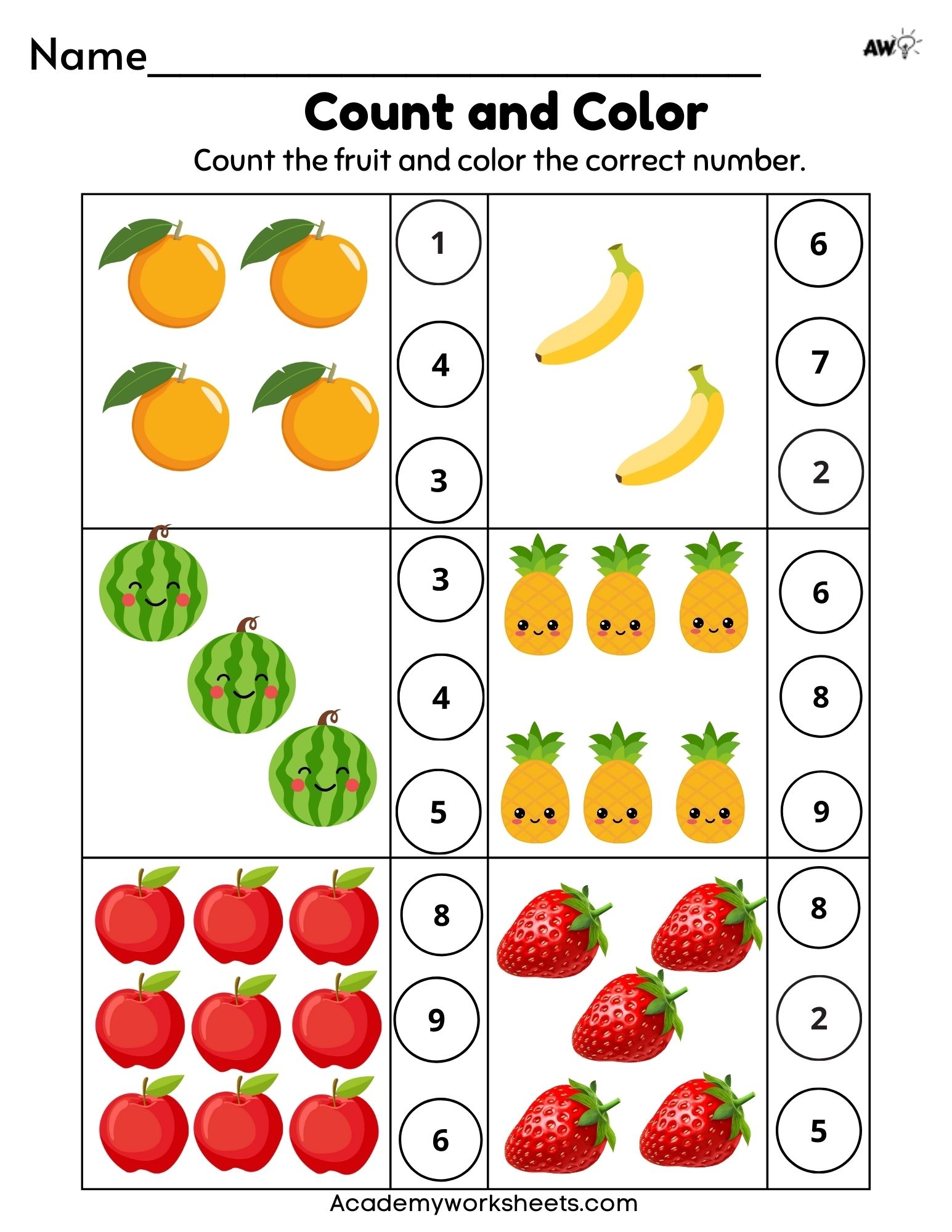The Best Matching Numbers With Objects 1 10 Worksheets Academy