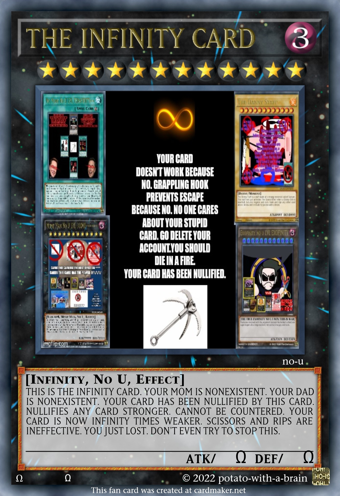 THE INFINITY CARD Blank Template Imgflip