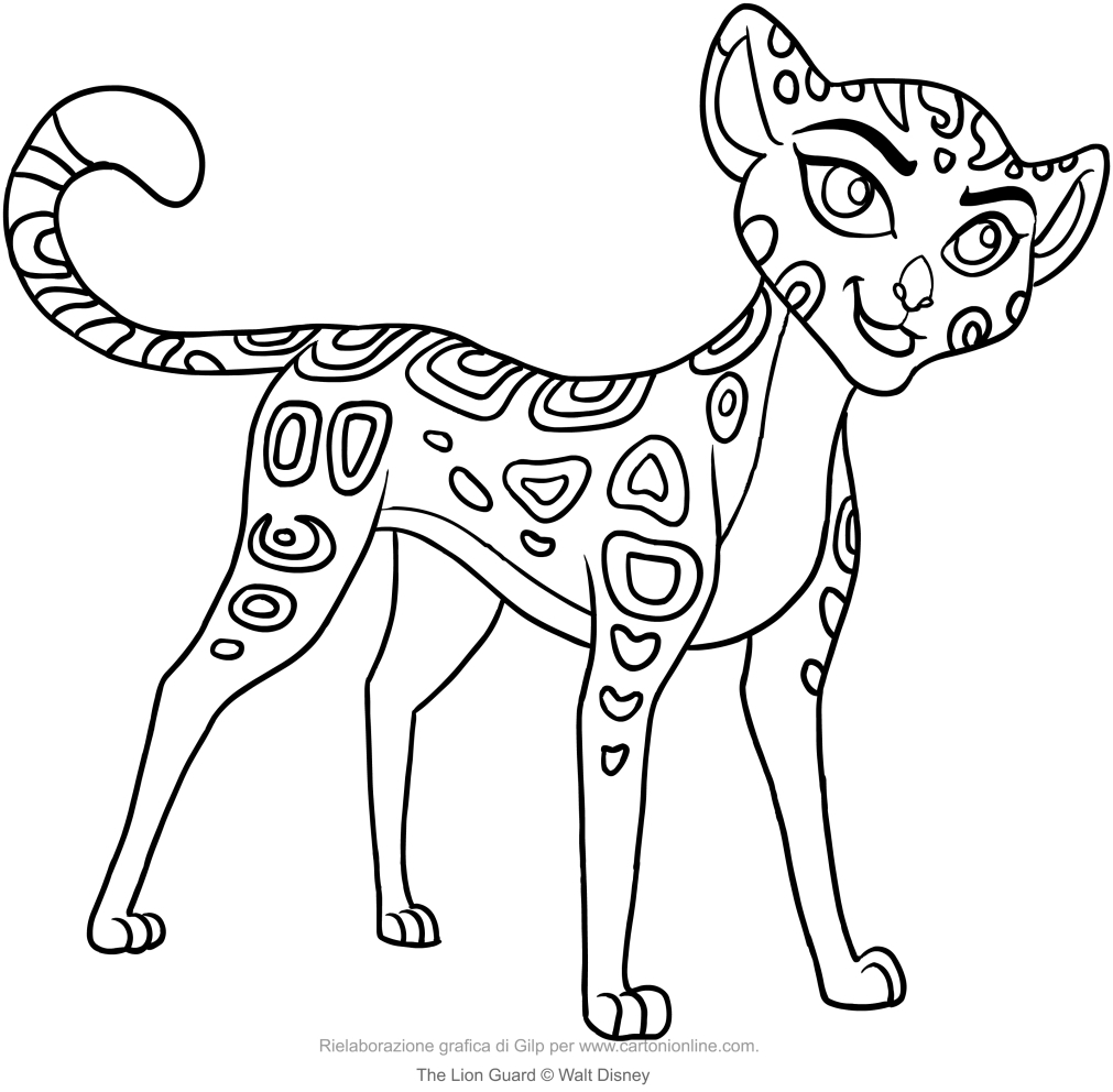 The Lion Guard Fuli Coloring Pages Printable Coloring Pages