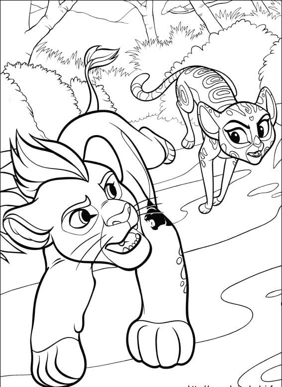 fuli lion guard coloring pages