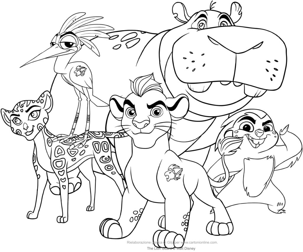The Lion Guard Fuli Coloring Pages Printable Coloring Pages