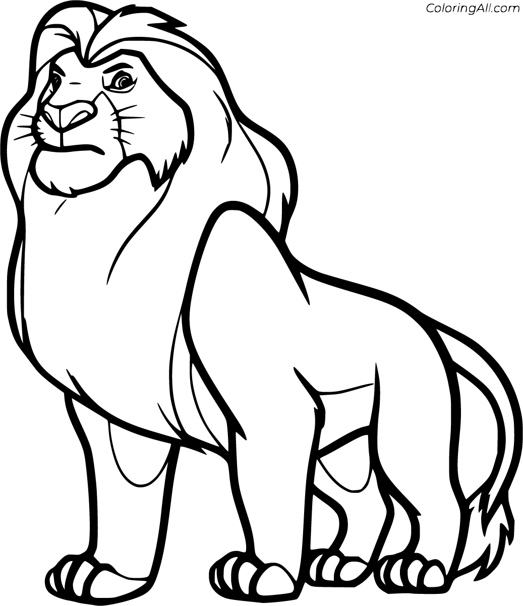 free printable lion king coloring pages