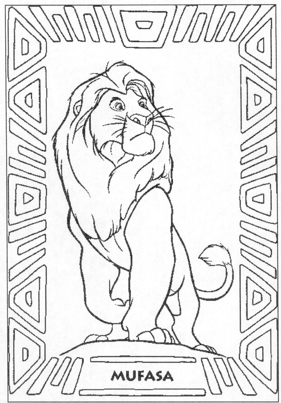 lion king color book
