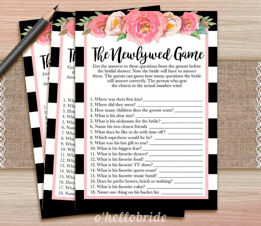 free printable bridal shower newlywed game