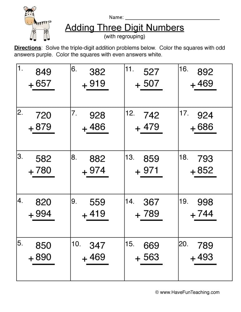 subtracting 2 digit numbers with regrouping worksheets