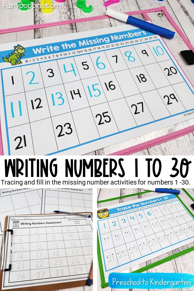 Traceable Numbers From 1 To 30 Tracing Numbers 1 30 Worksheets 