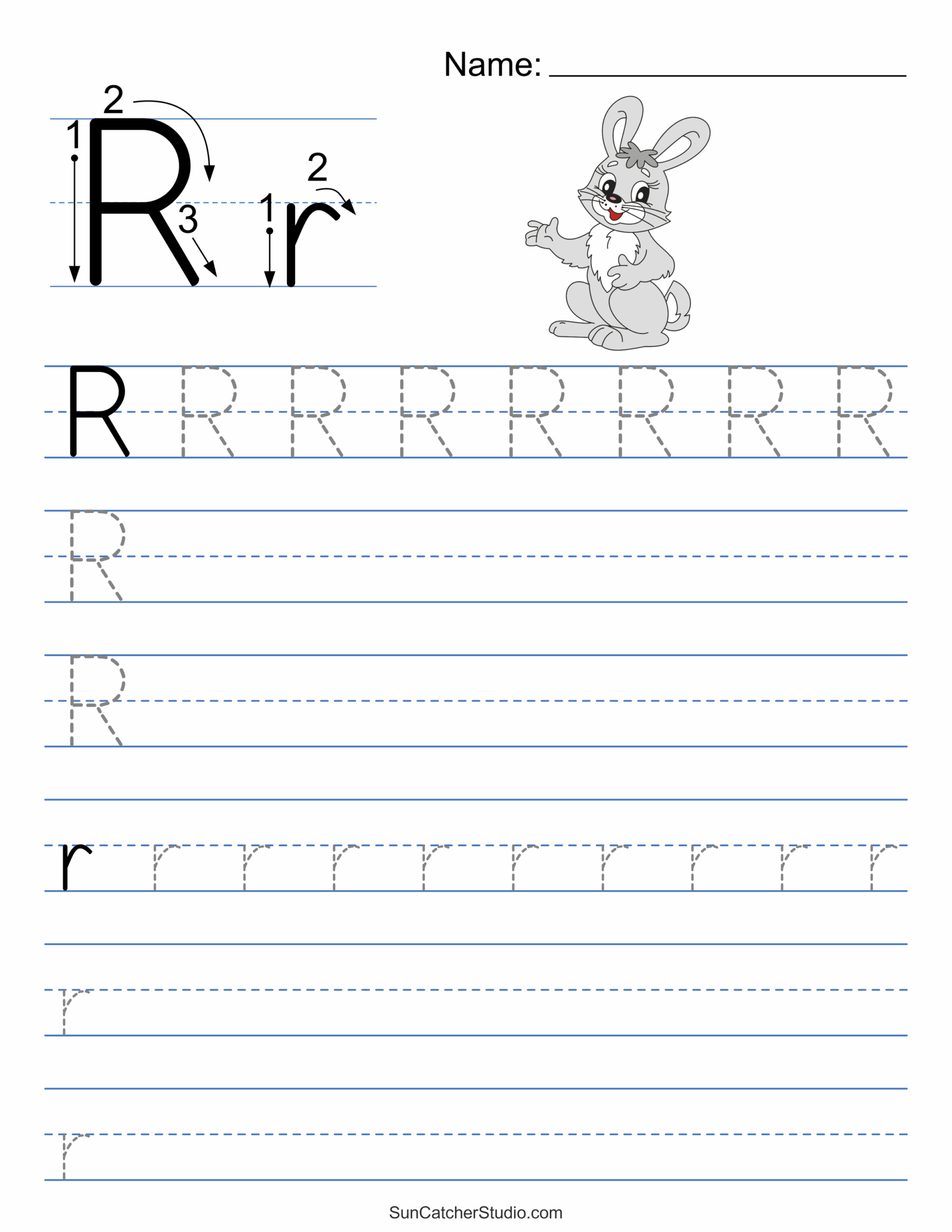 Tracing Letter R Worksheets For Pre Pdf Infoupdate