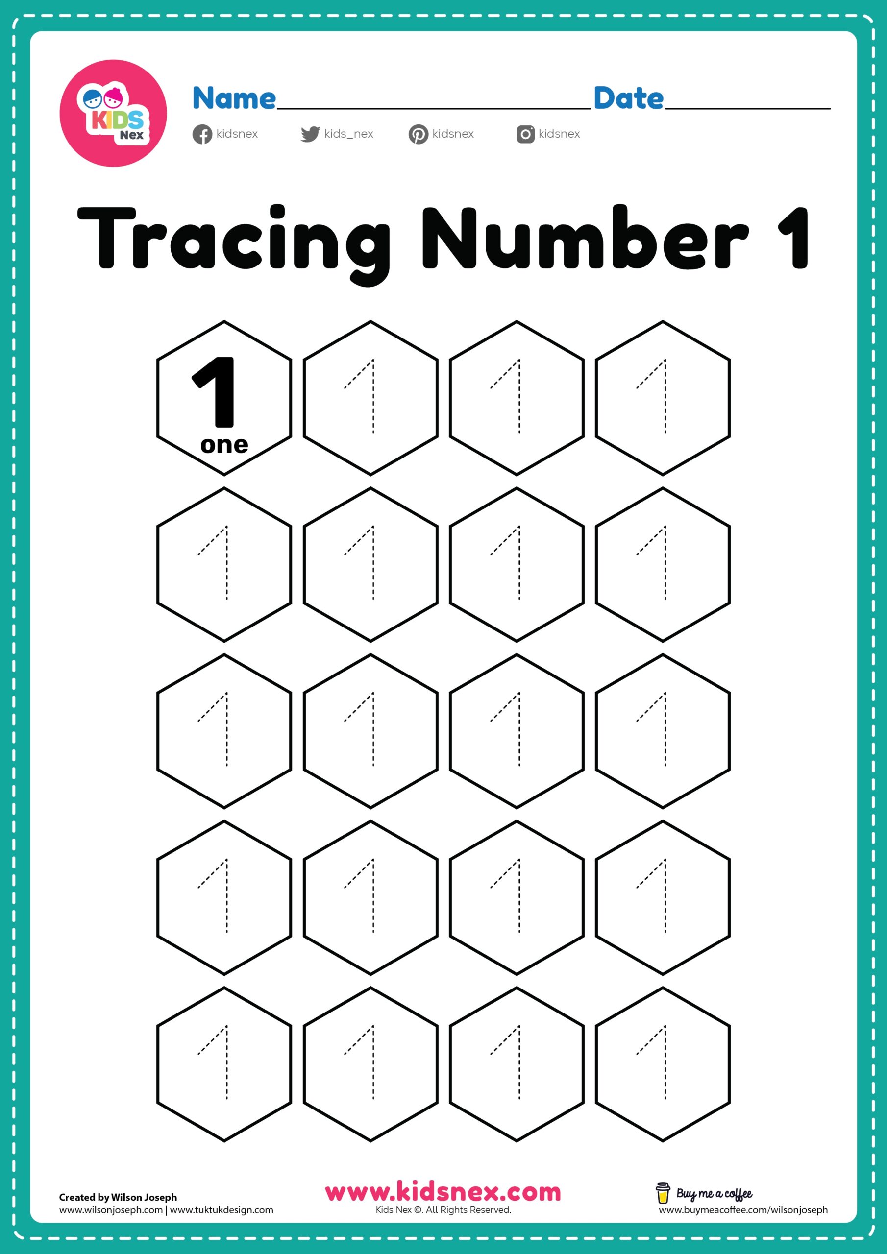 Tracing Numbers Worksheets Free Printable PDF