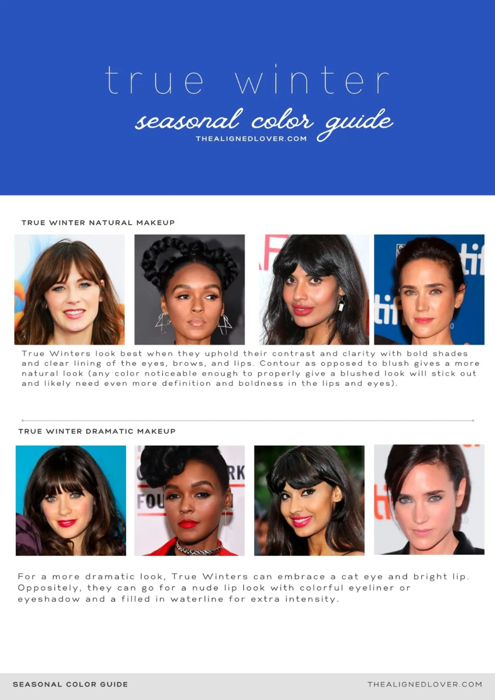 True Winter Color Palette Winter Lip Color Deep Winter Colors Bright 