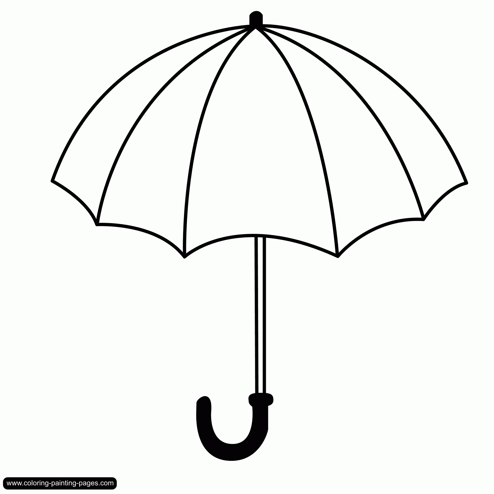 printable pictures of umbrellas to color