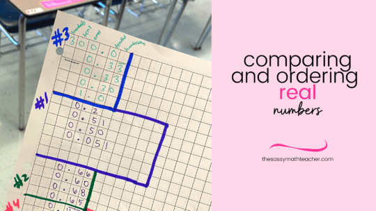 Unit 1 Lesson 6 Homework Comparing And Ordering Real Numbers 