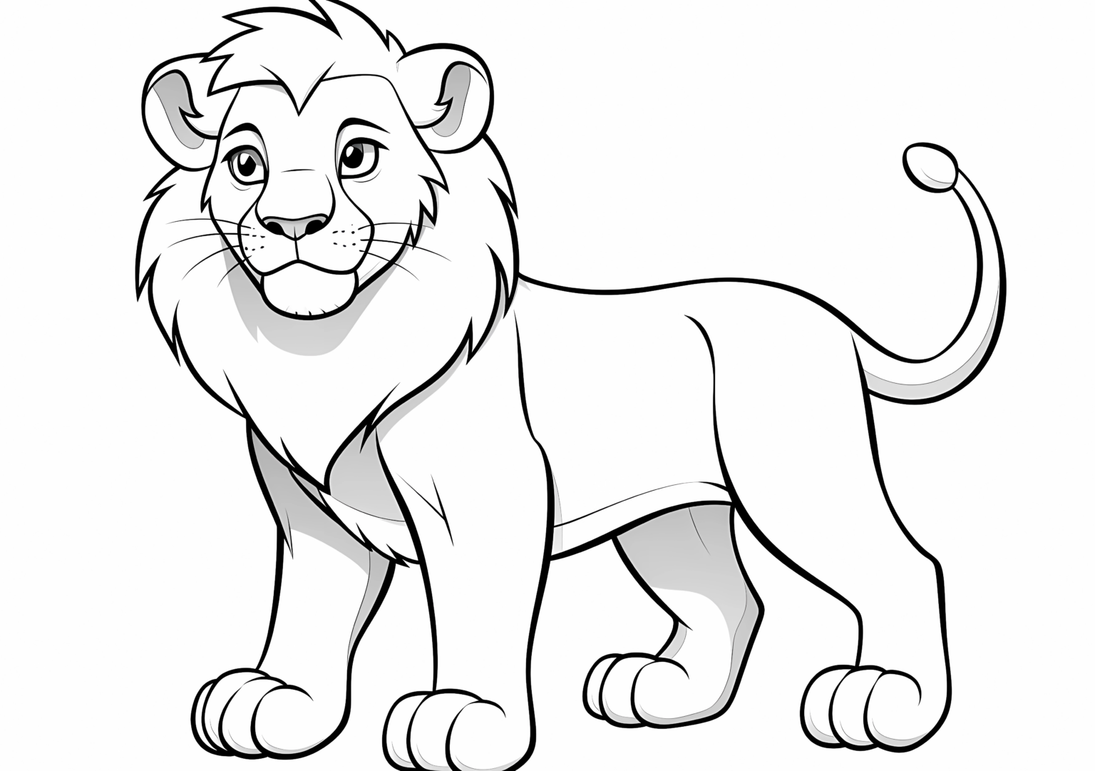 Unmatched Cartoon Lion Coloring Page 100 Free Coloring Pages