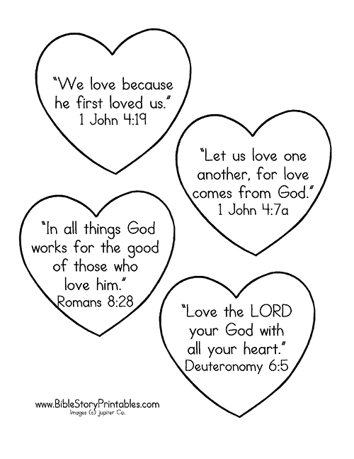 Valentine 39 s Day Bible Verse Printables Bible Story Printables