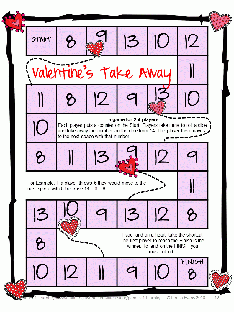 Valentine Day Games Printable