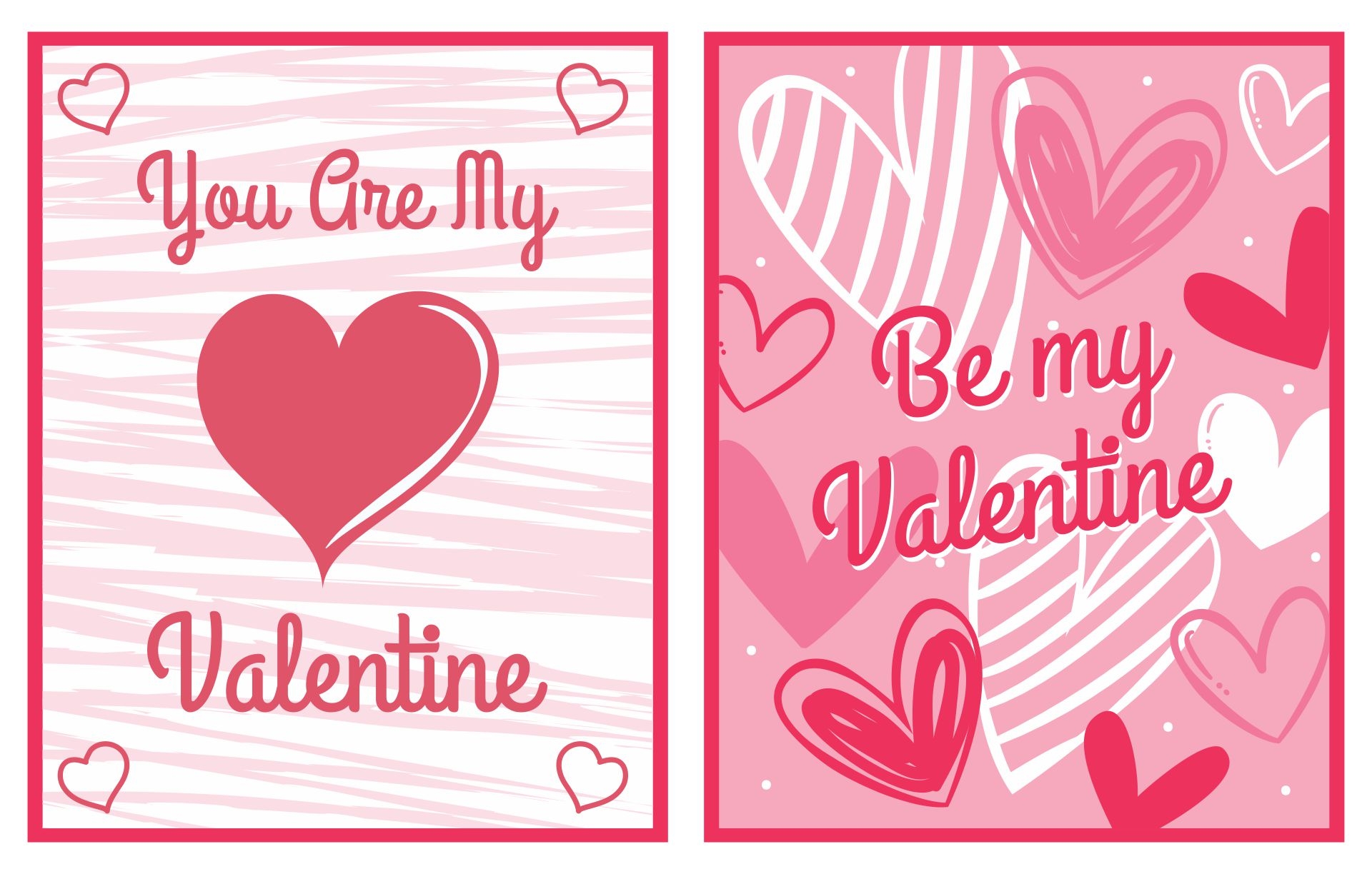 valentine's day card templates printable