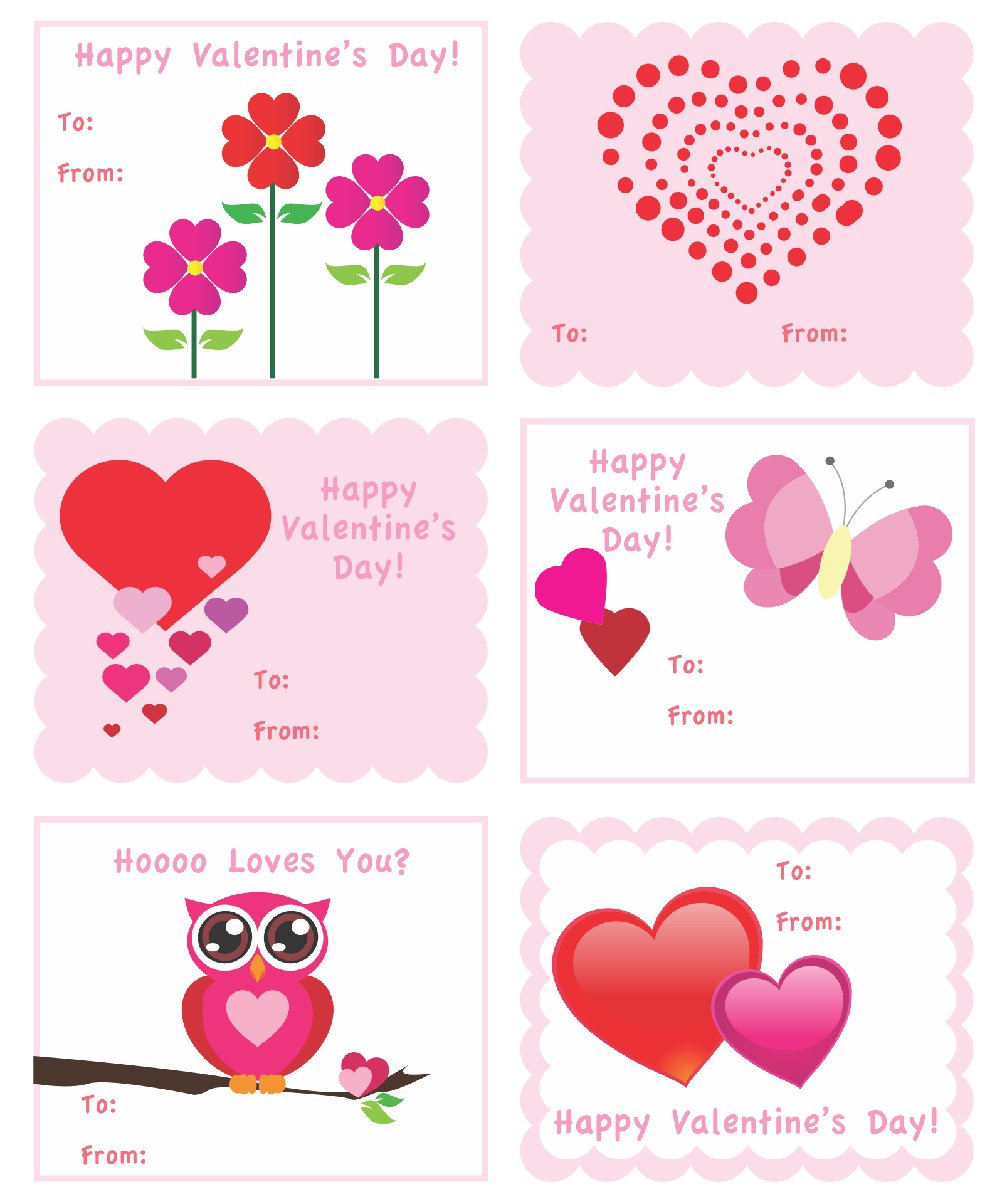 printable valentine's day card templates