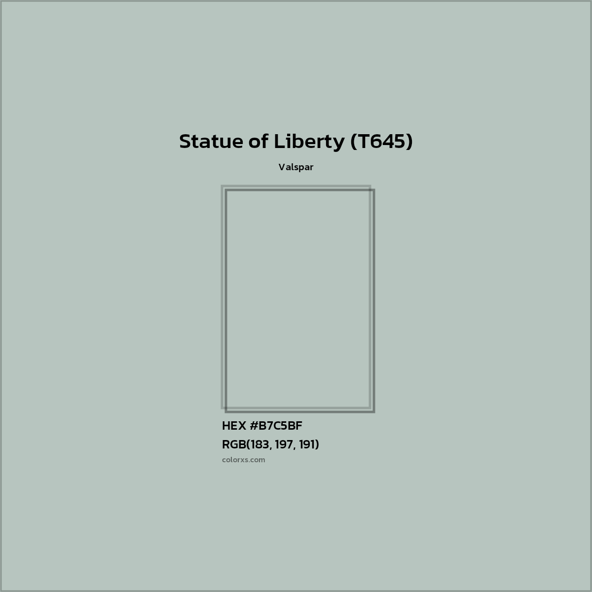 Valspar Statue Of Liberty T645 Paint Color Codes Similar Paints And 