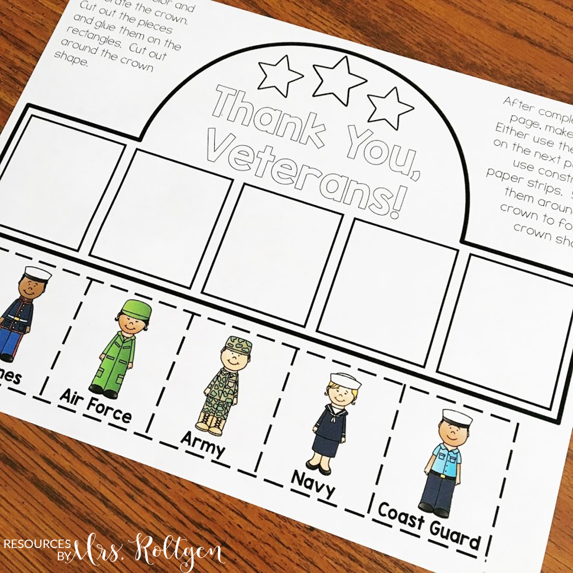 Veterans Day Printable Activities Free