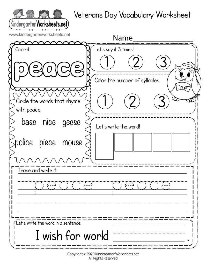 Veterans Day Printable Activities Free Dev onallcylinders
