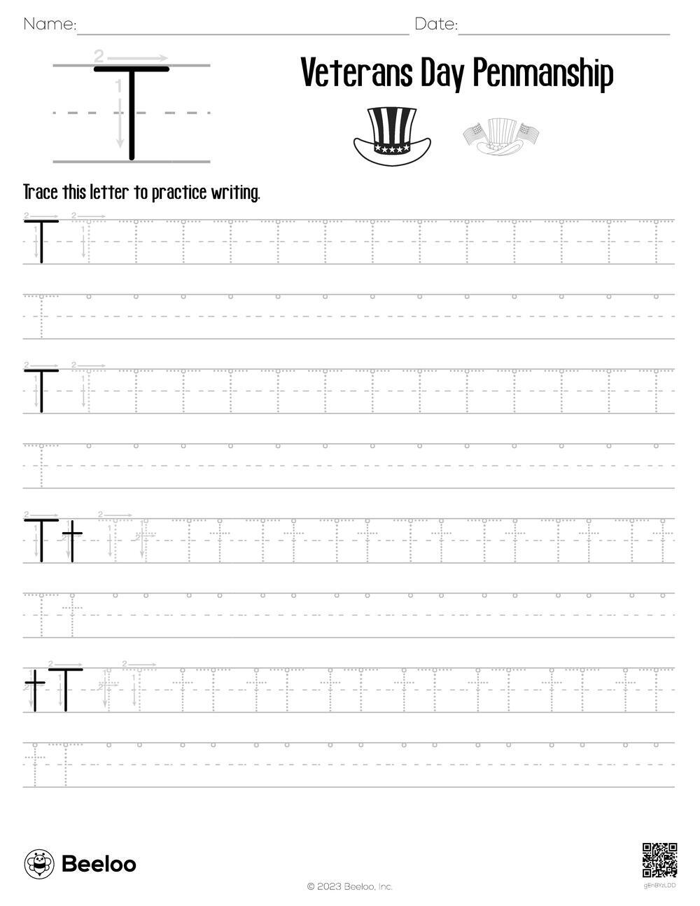 veterans day printable activities
