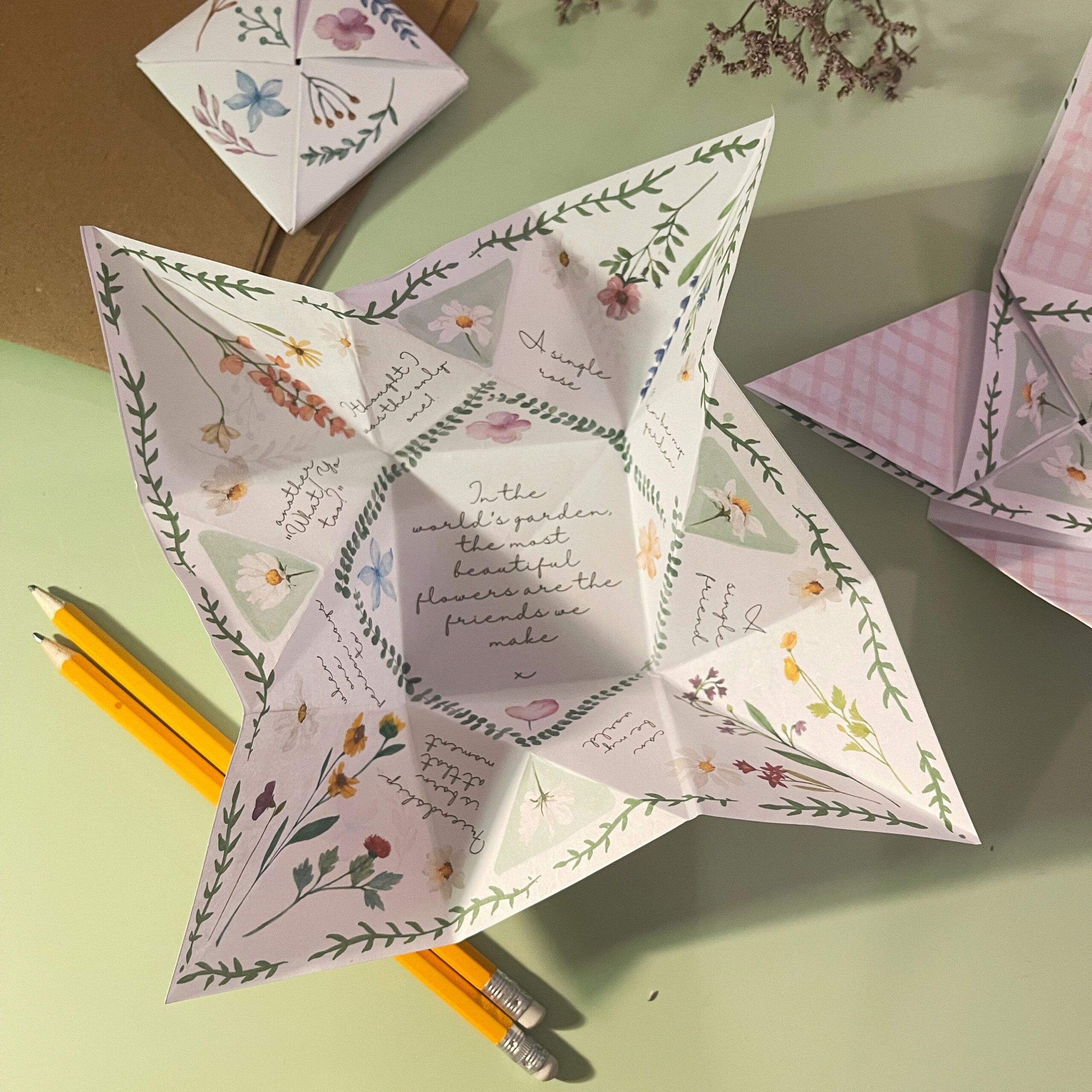 victorian puzzle card template