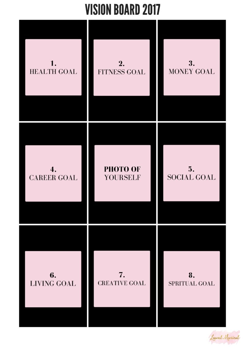 Vision Board Printable Laurel Musical