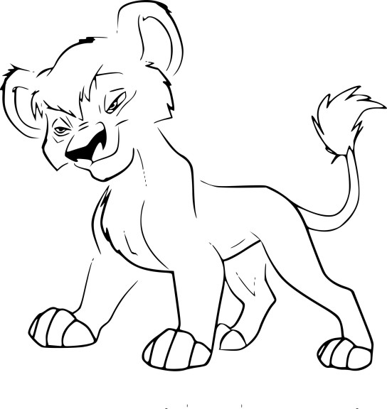 Vitani Lion King 2 Coloring Page Free Printable Coloring Pages On 