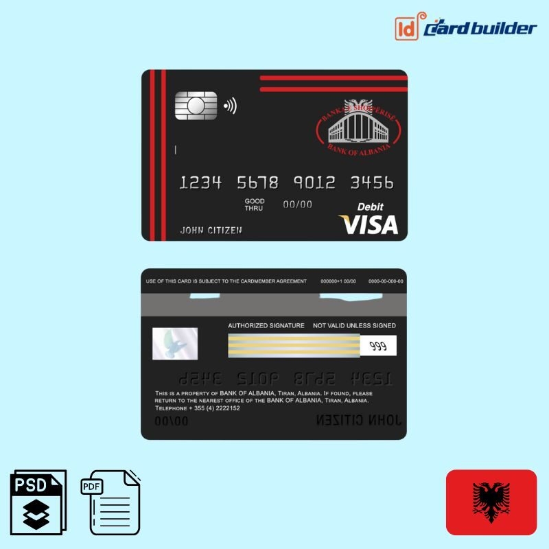 Walmart Visa Card Template PSD