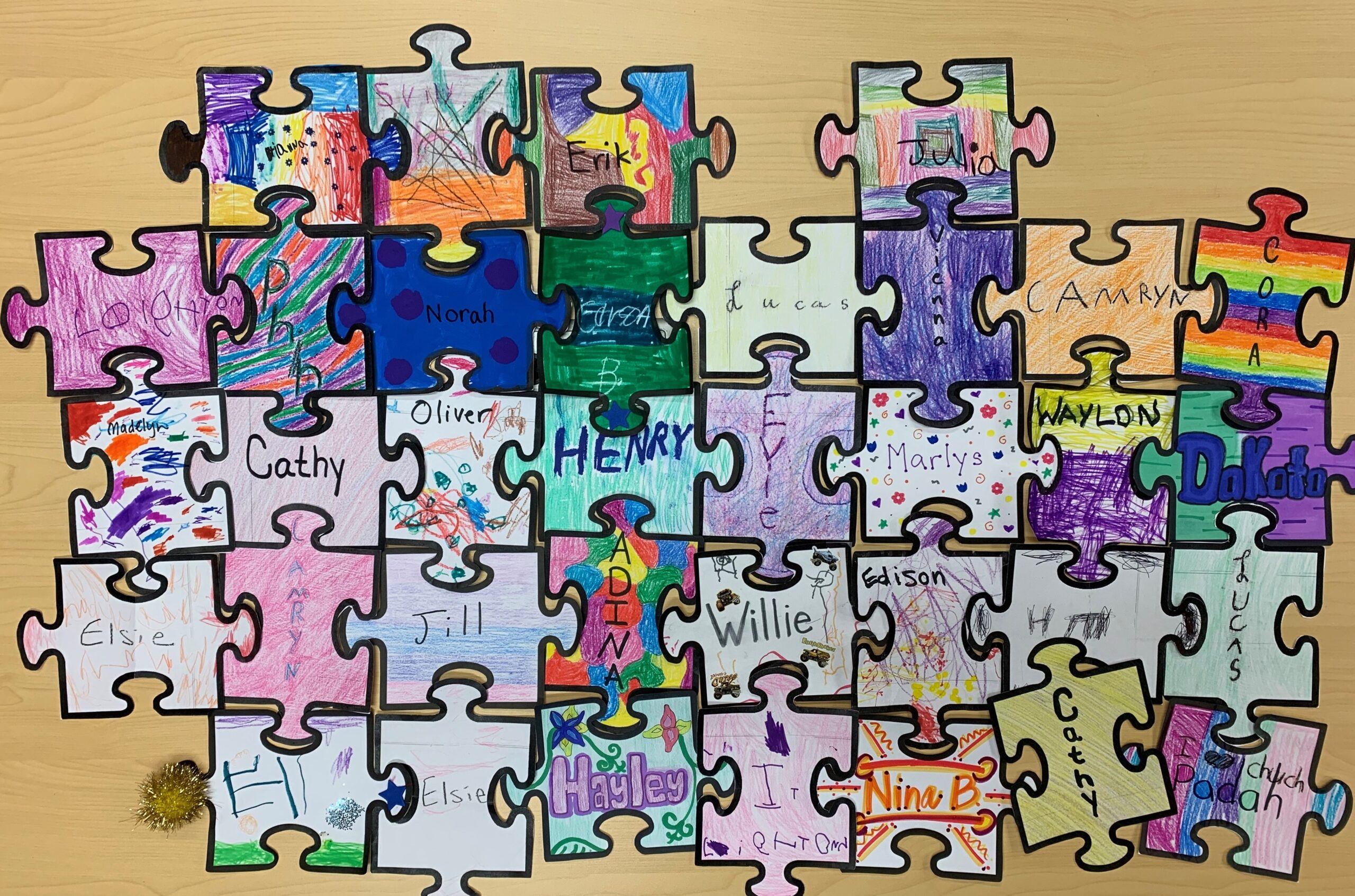 We All Fit Together Puzzle Template Free Nisma Info