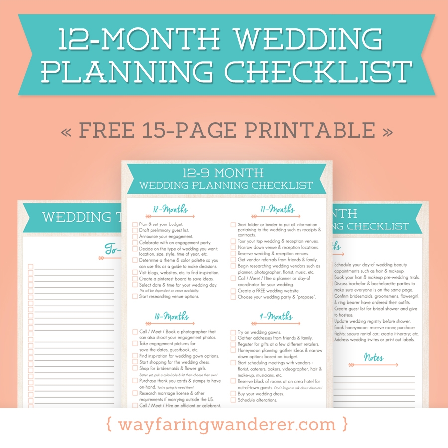 Wedding Checklist Printable Himyte