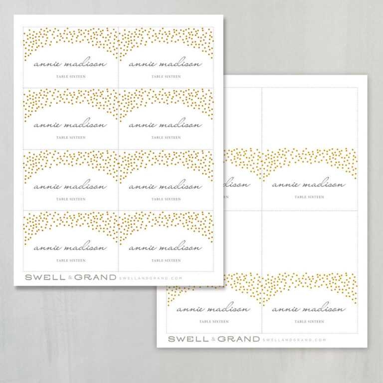 Wedding Escort Card Template Wedding Name Place Cards With 