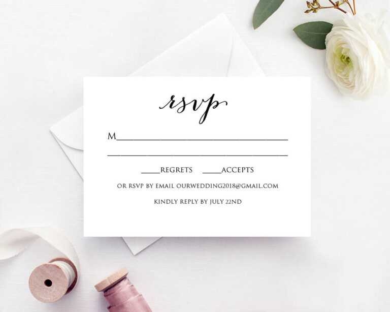 Wedding Rsvp Card Template Wedding Templates And Printables Regarding