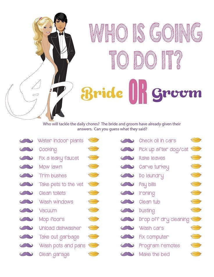 Wedding Shower Games For Couples